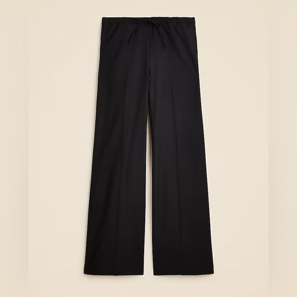Like NEW JCrew Superwide City Strauss Pant in Black - Size 6